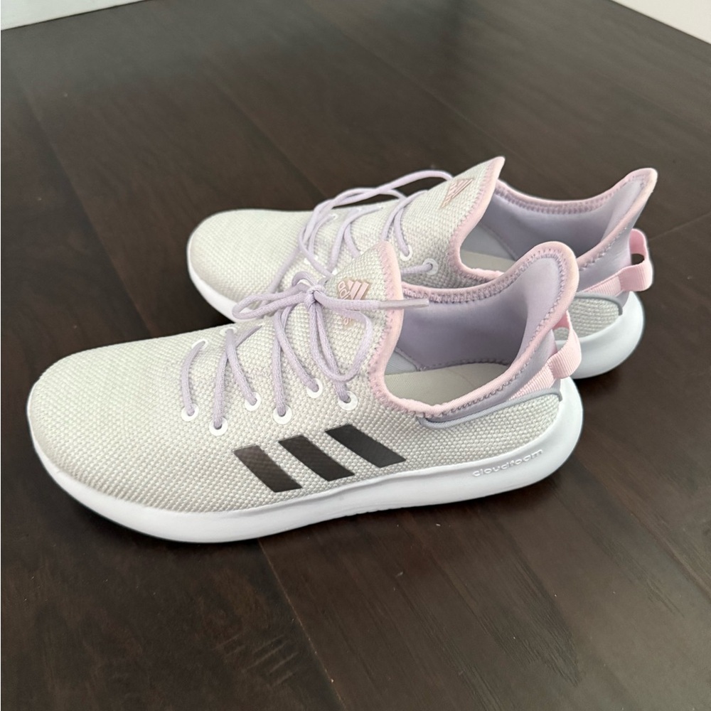 Adidas Light Pink and Purple Sneakers
